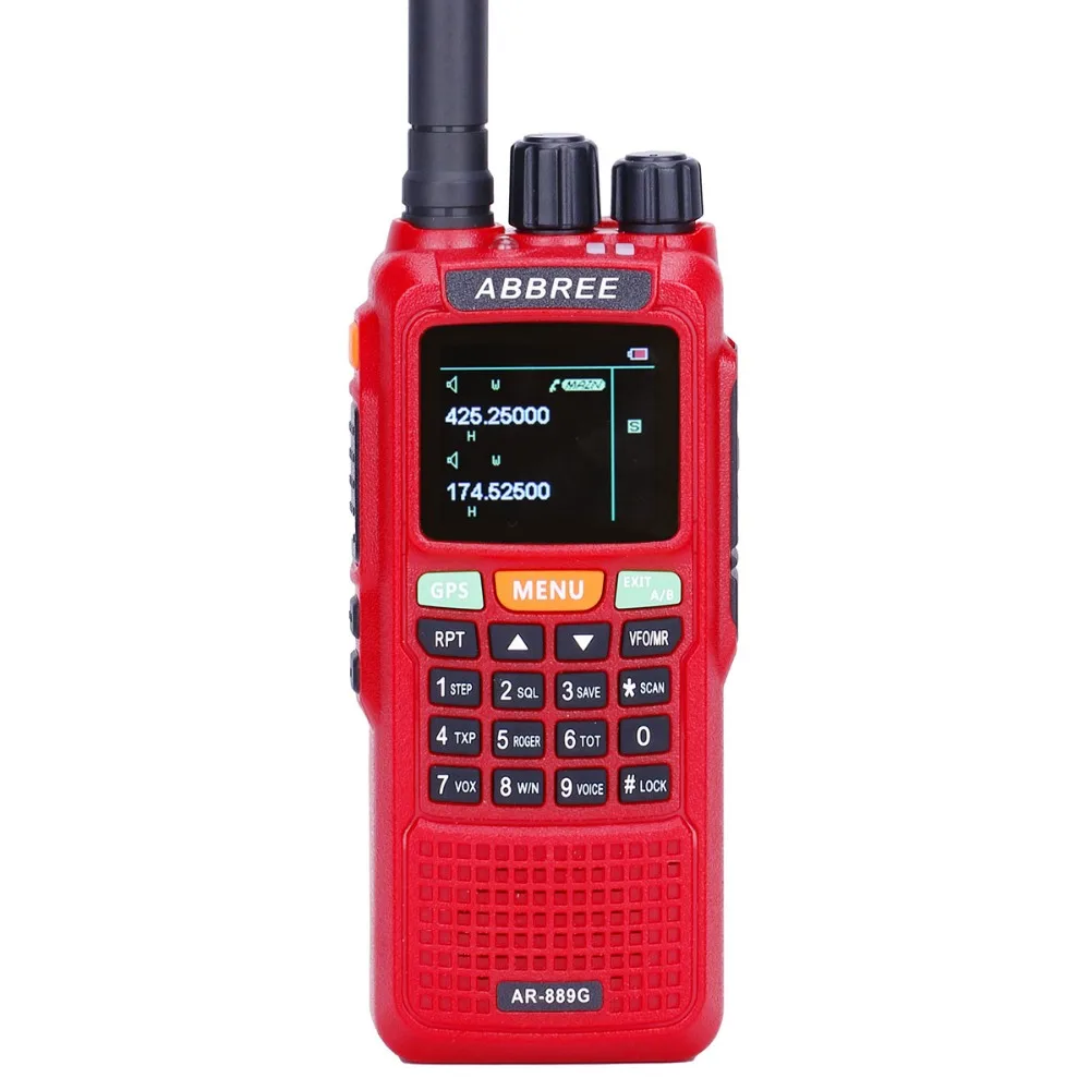 ABBREE AR 889G GPS SOS Walkie Talkie 10 Вт 999CH дуплексный Ретранслятор с ночной подсветкой