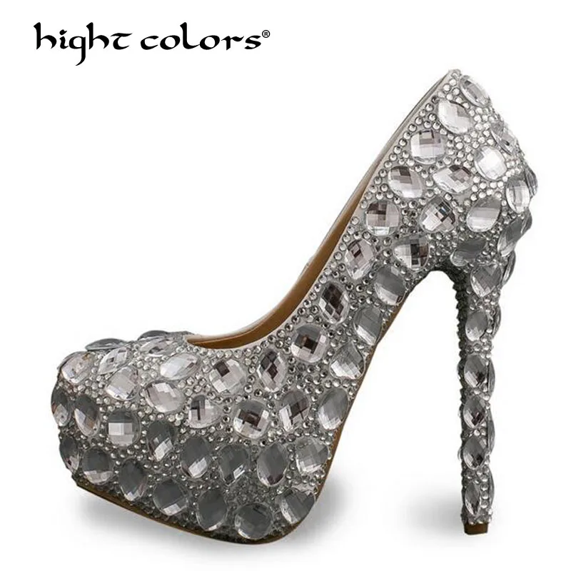 Women Fashion Sweet White Silver Platform High Heels Pearls rhinestone Wedding Shoes Bride Dress Shoes Big Size 40 HC027
Women Fashion Sweet White Silver Platform High Heels Pearls rhinestone Wedding Shoes Bride Dress Shoes Big Size 40 HC027