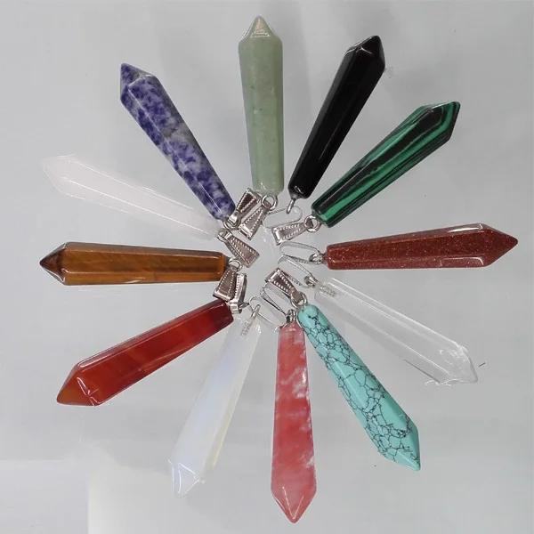 natural stone crystal pillar Pendants & necklaces Charms Jewelry Point pendants mixed teardrop 12pcs/lot Free shipping Wholesale
natural stone crystal pillar Pendants & necklaces Charms Jewelry Point pendants mixed teardrop 12pcs/lot Free shipping Wholesale