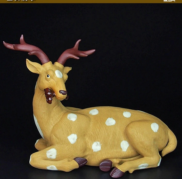 16''chinese ceramic pottery Painting handcraft carved animal sika deer stag doe
16''chinese ceramic pottery Painting handcraft carved animal sika deer stag doe