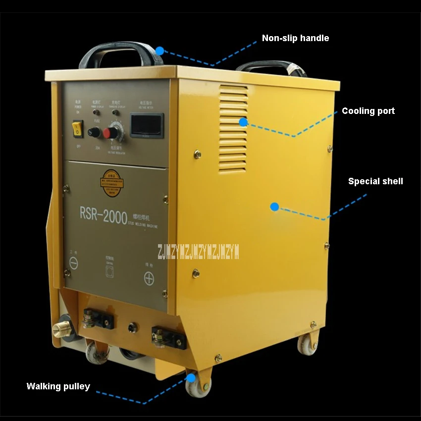 RSR-2000 Capacitor Discharge Stud Welder High-quality Energy Storage Stud Welding Machine Single-phase 220V 50/60Hz 6.3A 2000J
RSR-2000 Capacitor Discharge Stud Welder High-quality Energy Storage Stud Welding Machine Single-phase 220V 50/60Hz 6.3A 2000J