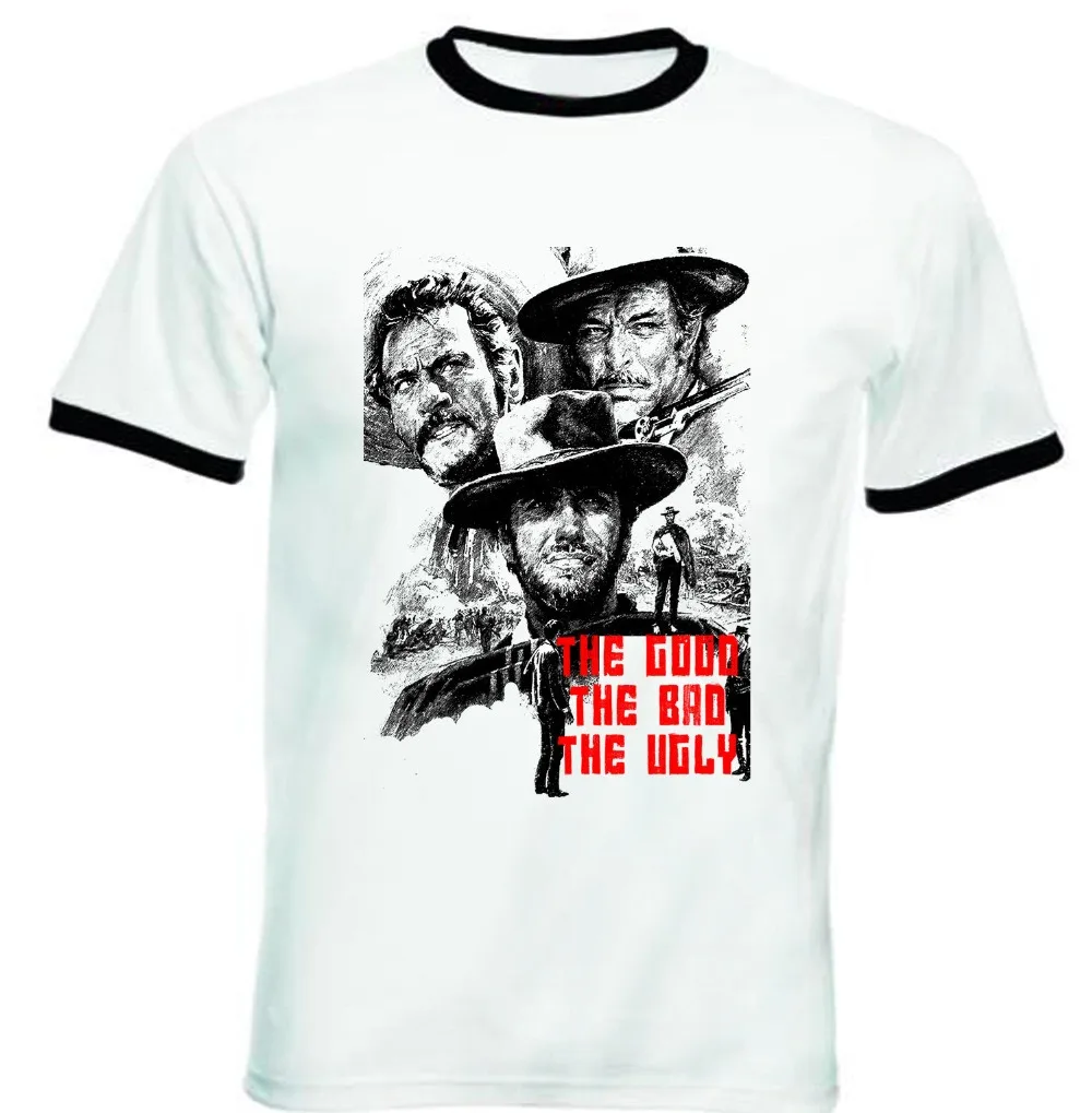 New Fashion Brand Street Hip Hop Fitness The Good The Bad The Ugly - New Black Ringer Cotton Tshirthomme Tee
New Fashion Brand Street Hip Hop Fitness The Good The Bad The Ugly - New Black Ringer Cotton Tshirthomme Tee