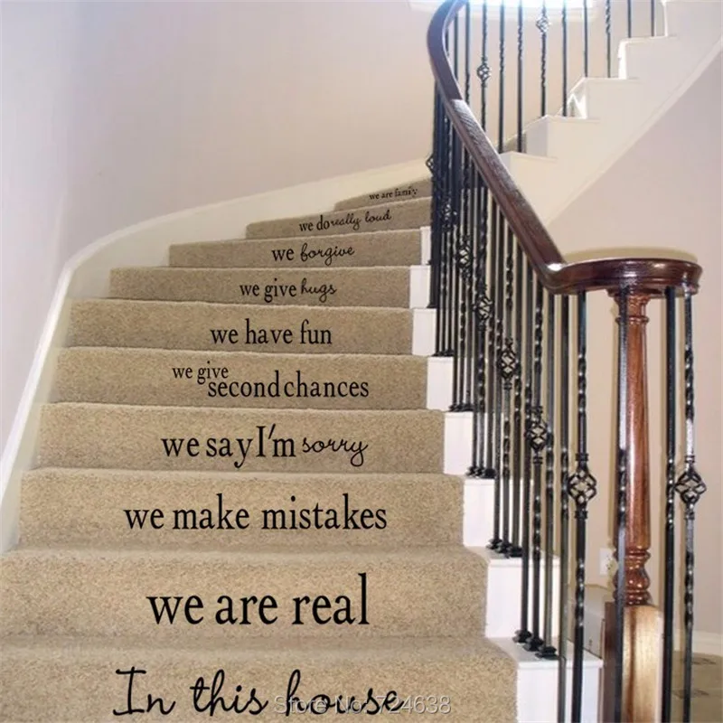 Vinyl Stair Decals-In This House We Do Quote Decals for Staircase Riser Decor - Staircase Sticker Family Quote Decal - Staircase
Vinyl Stair Decals-In This House We Do Quote Decals for Staircase Riser Decor - Staircase Sticker Family Quote Decal - Staircase