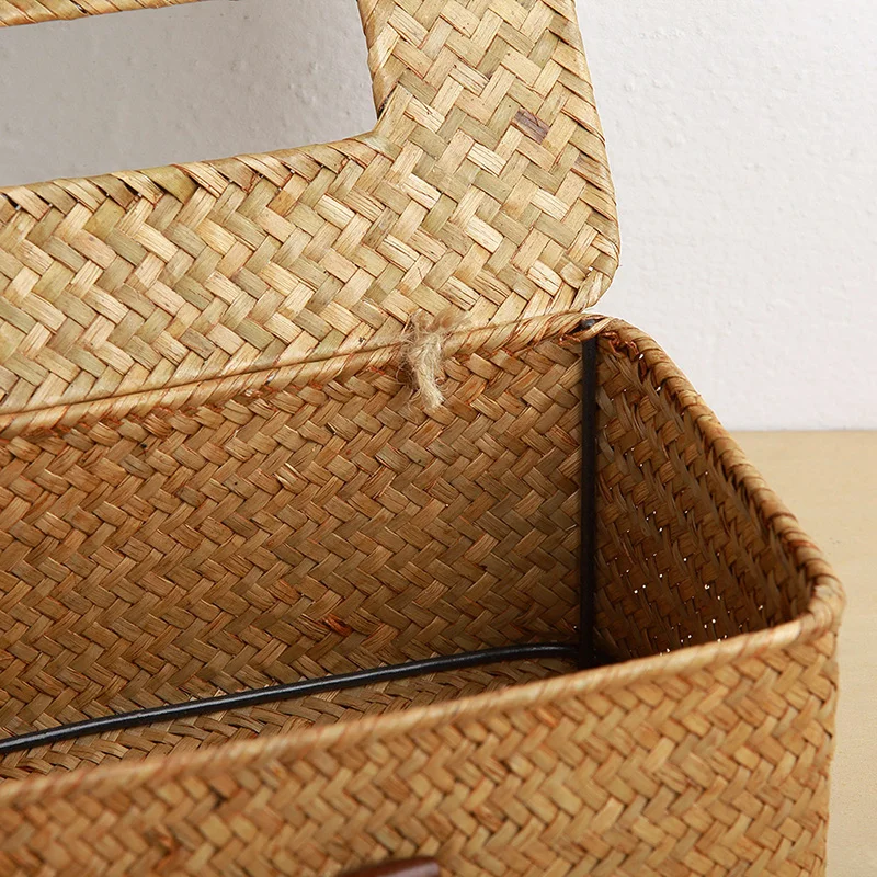 3 Size Pure Handmade Seaweed Woven Removable Tissue Box Natural Environmental Protection High Quality Tissue Case for Car
3 Size Pure Handmade Seaweed Woven Removable Tissue Box Natural Environmental Protection High Quality Tissue Case for Car