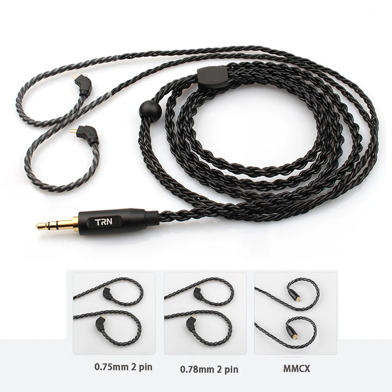 6 нитей кабель для наушников MMCX Shure SE215 SE535 SE846 0 78 мм 2 контакта Weston W4r TF10 TF15 75 V10 ES3 ES4 ZST