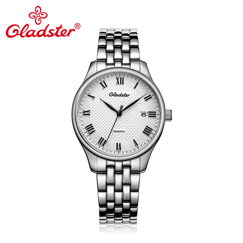 

Gladster Luxury Japan MIYOTA 2315 Business Men Watch Fashion Casual Quartz Wristwatch Sapphire Crystal Stainless Steel Man Clock