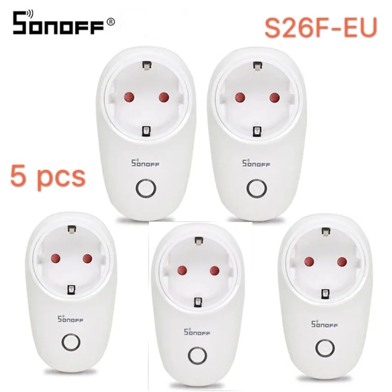 Беспроводная умная розетка Sonoff S26 Wi Fi базовая Европейского типа F S26F розетки для