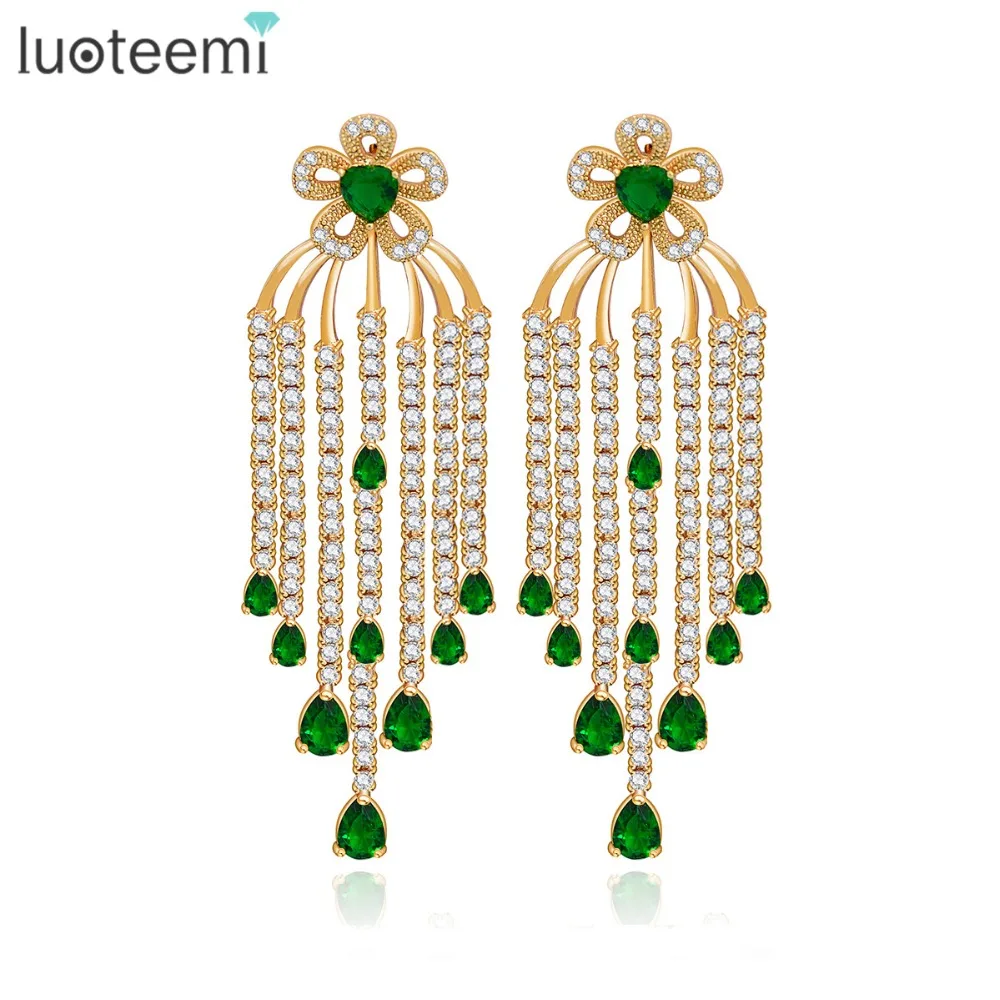 LUOTEEMI Luxury Vintage Design Bridal Flower Tassel Big Earrings Champagned Gold-Color For Christmas And Wedding Gifts Brincos
LUOTEEMI Luxury Vintage Design Bridal Flower Tassel Big Earrings Champagned Gold-Color For Christmas And Wedding Gifts Brincos