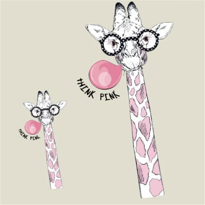 Street Icon Women Men Clothes 248mm Giraffe THINK PINK Iron on transfer Printing Patches for clothing T-shirt Patch 3D Stickers
Street Icon Women Men Clothes 248mm Giraffe THINK PINK Iron on transfer Printing Patches for clothing T-shirt Patch 3D Stickers