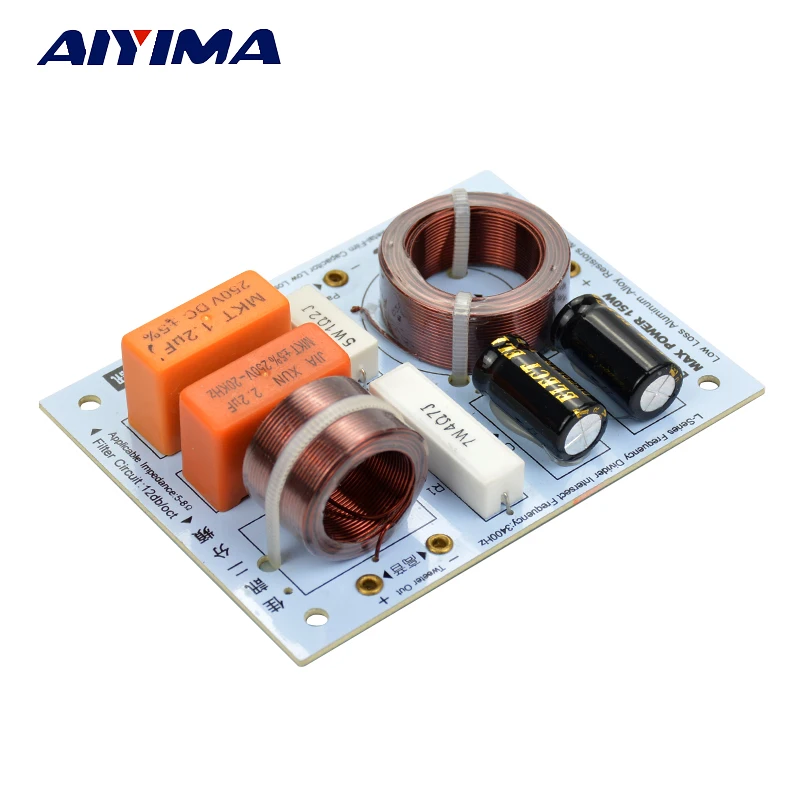 AIYIMA 2Pcs Bass Treble 2 Way Crossover Audio Board Fever Speaker Frequency Divider Crossover Filters For KASUN Home Theater
AIYIMA 2Pcs Bass Treble 2 Way Crossover Audio Board Fever Speaker Frequency Divider Crossover Filters For KASUN Home Theater