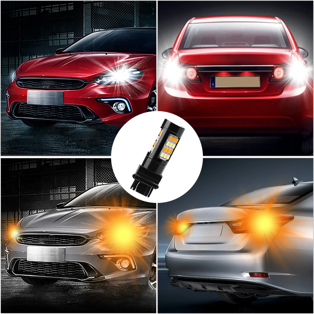 2pcs 12V LED Brake Light T25 3157 7443 2835 42 SMD LED Super Bright Dual Color White/Amber Switchback Turn Signal LED Light Bulb
2pcs 12V LED Brake Light T25 3157 7443 2835 42 SMD LED Super Bright Dual Color White/Amber Switchback Turn Signal LED Light Bulb