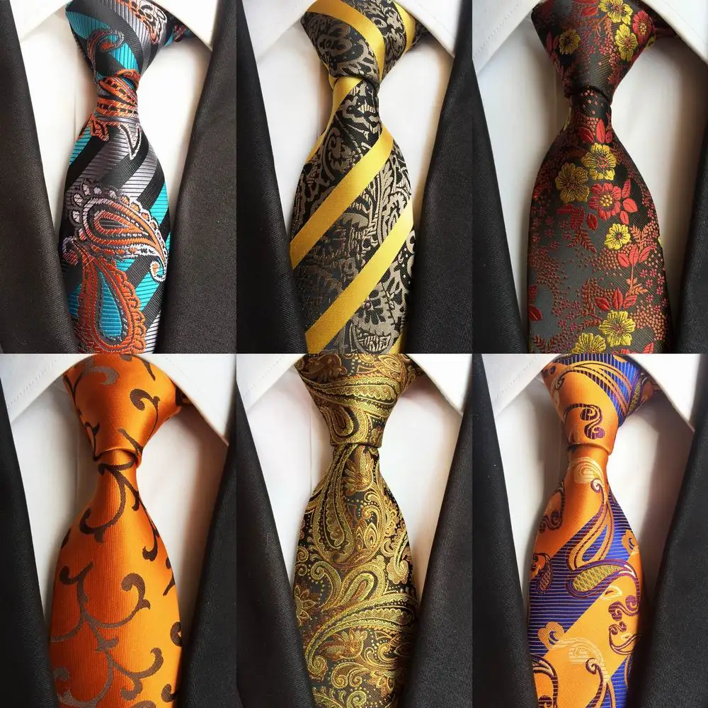 New Design Stripes Gold Neck Ties 100% Silk Classic Men Tie 8cm Paisley Ties for Men Necktie Business Wedding Tie Party Gravatas
New Design Stripes Gold Neck Ties 100% Silk Classic Men Tie 8cm Paisley Ties for Men Necktie Business Wedding Tie Party Gravatas
