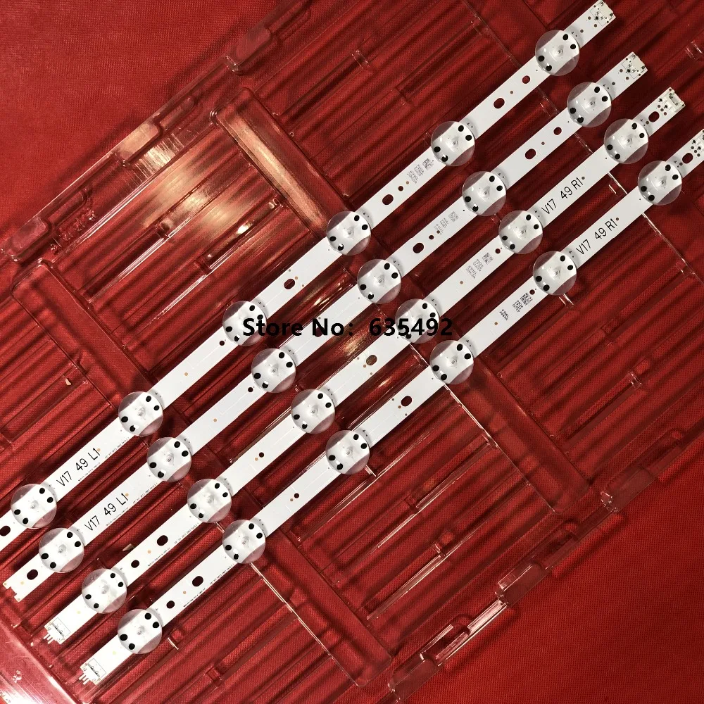 New Kit 4 PCS LED strip For LG 49UV340C 49UJ6565 49uj6525 49UJ670V 49 V17 ART3 2862 2863 6916L-2862A 6916L-2863A V1749L1
New Kit 4 PCS LED strip For LG 49UV340C 49UJ6565 49uj6525 49UJ670V 49 V17 ART3 2862 2863 6916L-2862A 6916L-2863A V1749L1