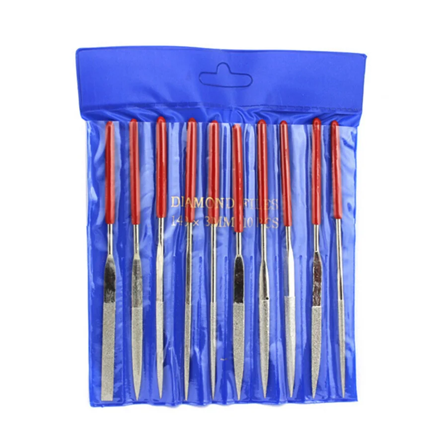 Flexsteel 10pcs/set 140X3mm Diamond Coated Needle Files Set Hand Tools for Ceramic Glass Gem Stone Metal Steel Hobbies and Craft
Flexsteel 10pcs/set 140X3mm Diamond Coated Needle Files Set Hand Tools for Ceramic Glass Gem Stone Metal Steel Hobbies and Craft