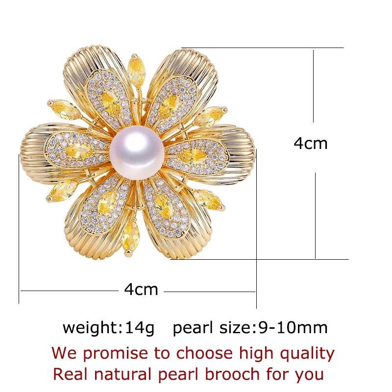 ZHBORUINI 2019 New Delicate Natural Freshwater Pearl Brooch Vintage Gold Flower Brooch Pins Pearl Jewelry For Women Accessories
ZHBORUINI 2019 New Delicate Natural Freshwater Pearl Brooch Vintage Gold Flower Brooch Pins Pearl Jewelry For Women Accessories