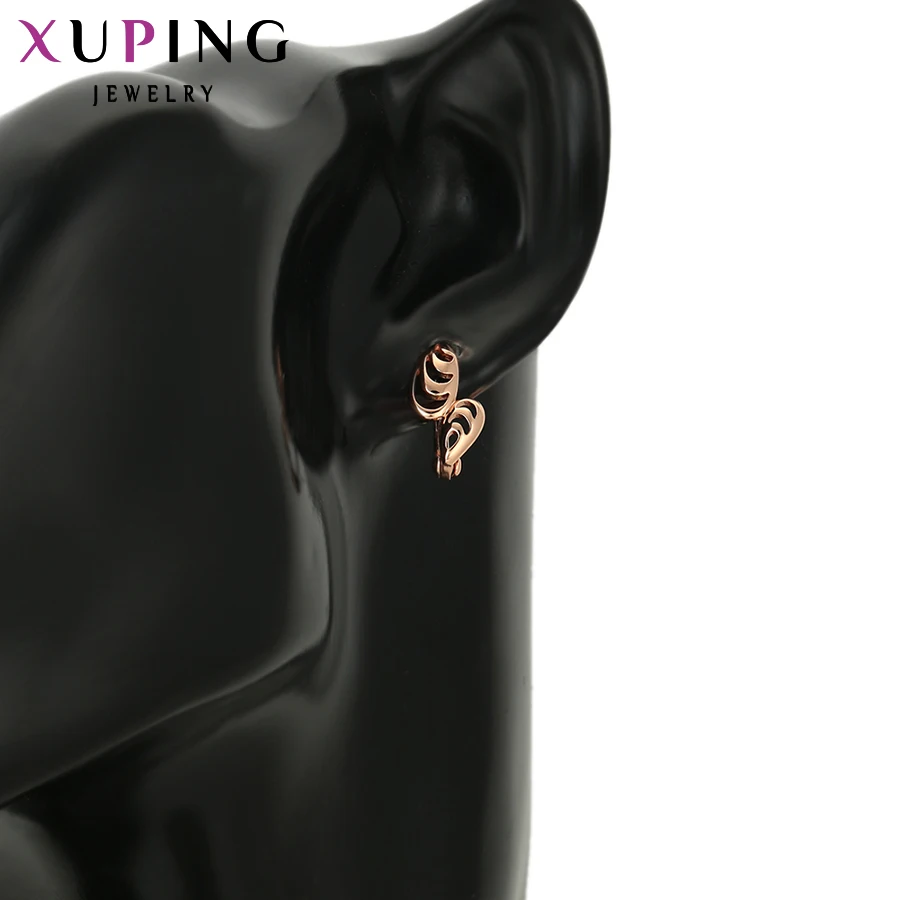 Модные высококачественные серьги Xuping с покрытием из розового золота ювелирные