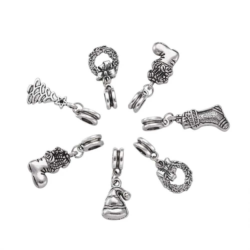50pcs/lot Tibetan Style Alloy European Dangle Beads Christmas Large Hole 16~26.5x10~14x2~3mm Pendants X-mas Charms DIY Decor
50pcs/lot Tibetan Style Alloy European Dangle Beads Christmas Large Hole 16~26.5x10~14x2~3mm Pendants X-mas Charms DIY Decor