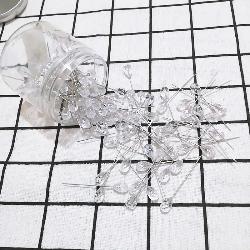 LMDZ 100Pcs Sparkle Diamond Pins Crystal Head End Wedding Corsage Boutonniere Floral Bouquet Pins with Plastic Box Sewing Pins
LMDZ 100Pcs Sparkle Diamond Pins Crystal Head End Wedding Corsage Boutonniere Floral Bouquet Pins with Plastic Box Sewing Pins