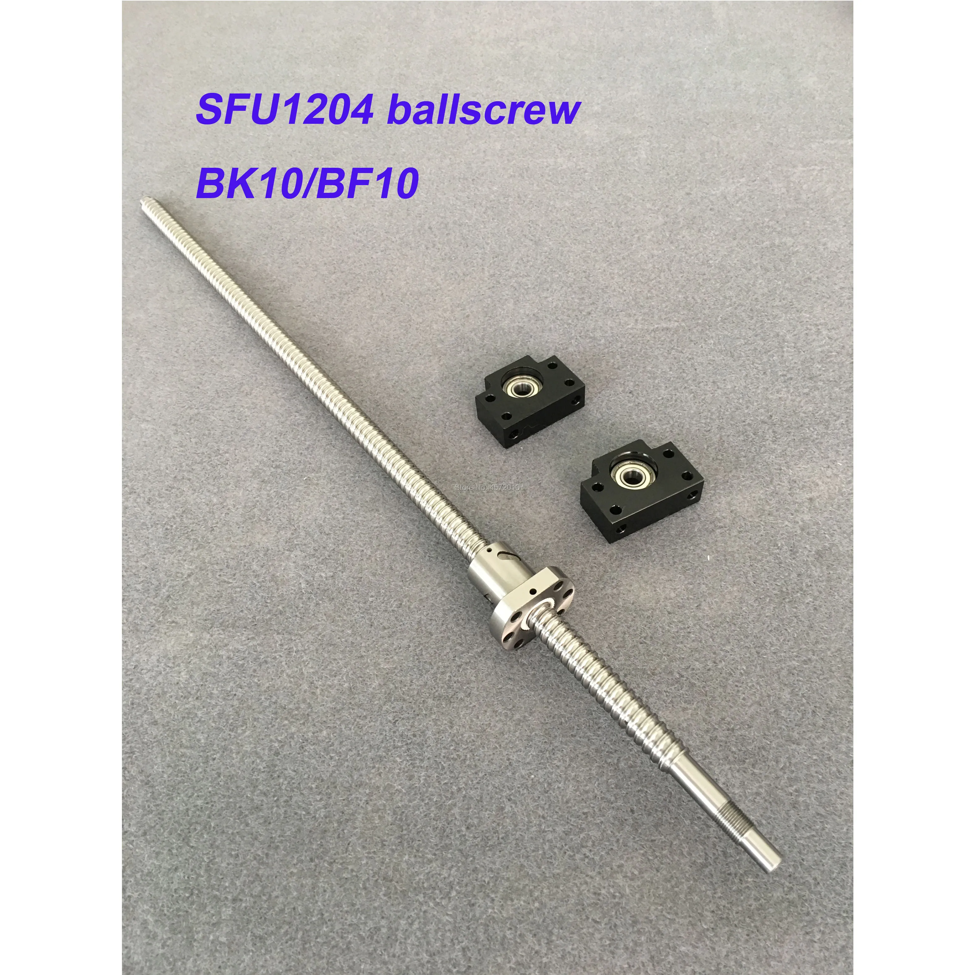 SFU1204 200 300 350 400 450 500 600 мм шариковый винт Концевая обработка + RM1204 шариковая гайка BK10