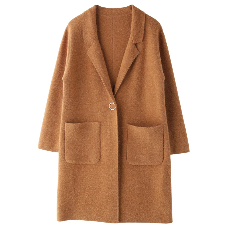 2018 Autumn Winter Cashmere Fashion Warm Women Middle Long Knitwear Sweaters Female Solid Color Wool Pockets Cardigans Coats C49
2018 Autumn Winter Cashmere Fashion Warm Women Middle Long Knitwear Sweaters Female Solid Color Wool Pockets Cardigans Coats C49