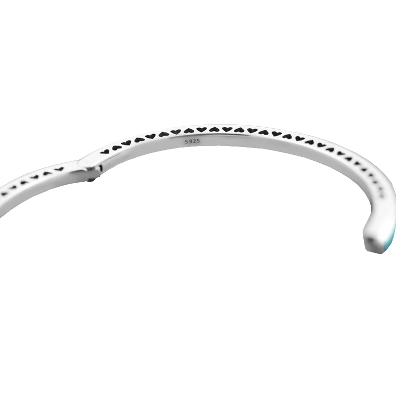 Radiant Hearts Bangles with Lavender Enamel and Clear Cubic Zirconia 100% 925 Sterling-Silver-Jewelry Free Shipping
Radiant Hearts Bangles with Lavender Enamel and Clear Cubic Zirconia 100% 925 Sterling-Silver-Jewelry Free Shipping
