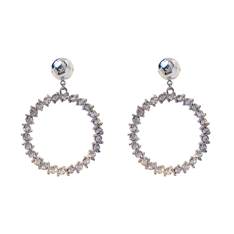 Trendy Silver Color Hoop Earrings For Women Rhinestones Statement Geometry Round Creole Earring Pierce Jewelry
Trendy Silver Color Hoop Earrings For Women Rhinestones Statement Geometry Round Creole Earring Pierce Jewelry