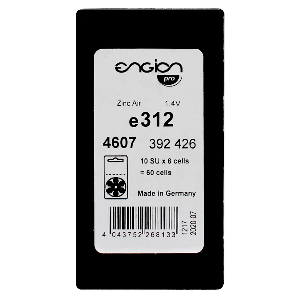 Engion High Performance 312 A312 E312 P312 PR41 battery for Performance CIC Hearing Aids Zinc Air Cell Button Battery Batteries
Engion High Performance 312 A312 E312 P312 PR41 battery for Performance CIC Hearing Aids Zinc Air Cell Button Battery Batteries