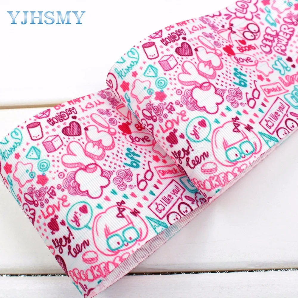 YJHSMY handmade Printed grosgrain Ribbon 75mm 100/50/5yard/lot Diy headwear accessories,wedding gift wrap love tapes 1710311
YJHSMY handmade Printed grosgrain Ribbon 75mm 100/50/5yard/lot Diy headwear accessories,wedding gift wrap love tapes 1710311