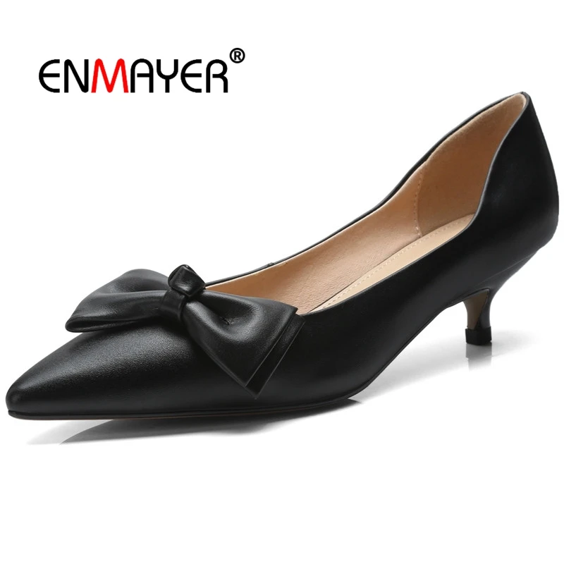 ENMAYER Genuine Leather Pointed Toe Zapatos De Mujer De Moda 2020 De Vestir Women Fashion Pumps Casual Size 34-40 LY391
ENMAYER Genuine Leather Pointed Toe Zapatos De Mujer De Moda 2020 De Vestir Women Fashion Pumps Casual Size 34-40 LY391