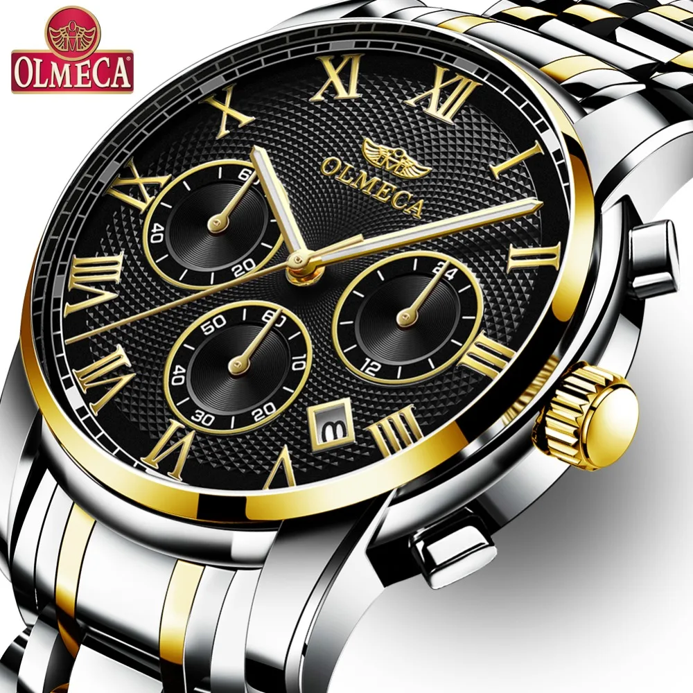 OLMECA Hot Selling Watch Relogio Masculino Waterproof Watches Fashion Wrist Watch for Men Stainless Steel Black Luxury Quartz
OLMECA Hot Selling Watch Relogio Masculino Waterproof Watches Fashion Wrist Watch for Men Stainless Steel Black Luxury Quartz