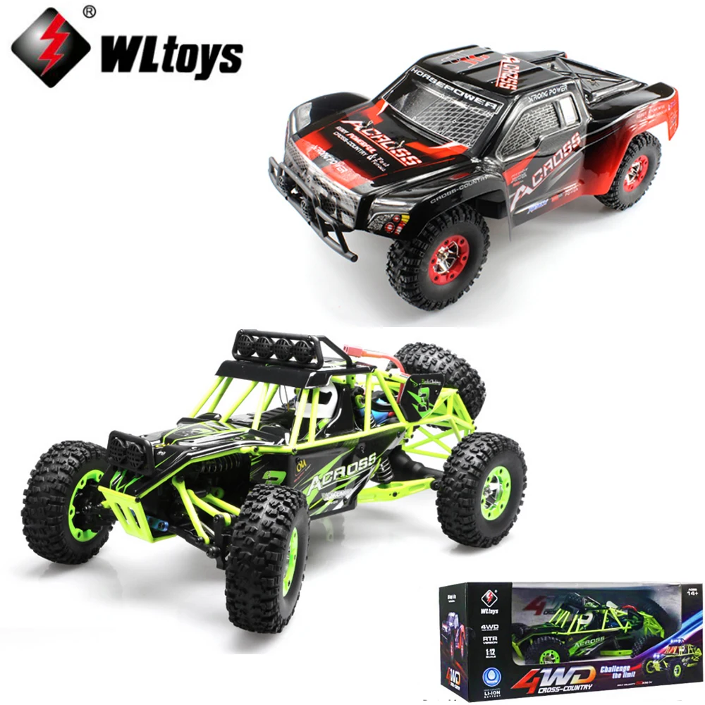 WLtoys 12428 12423 1/12 2 4 ГГц 4WD 50 км/ч RC грузовик скалолаз гоночный автомобиль с светодио