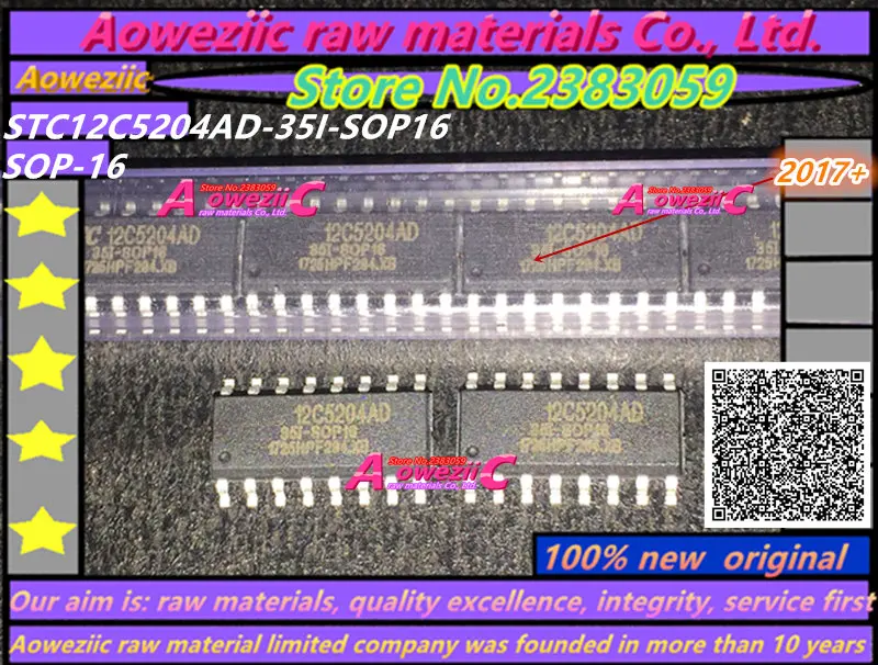 Aoweziic, новинка 100%, оригинальная женская модель STC12C5204AD SOP-16, однокристальный
Aoweziic, новинка 100%, оригинальная женская модель STC12C5204AD SOP-16, однокристальный