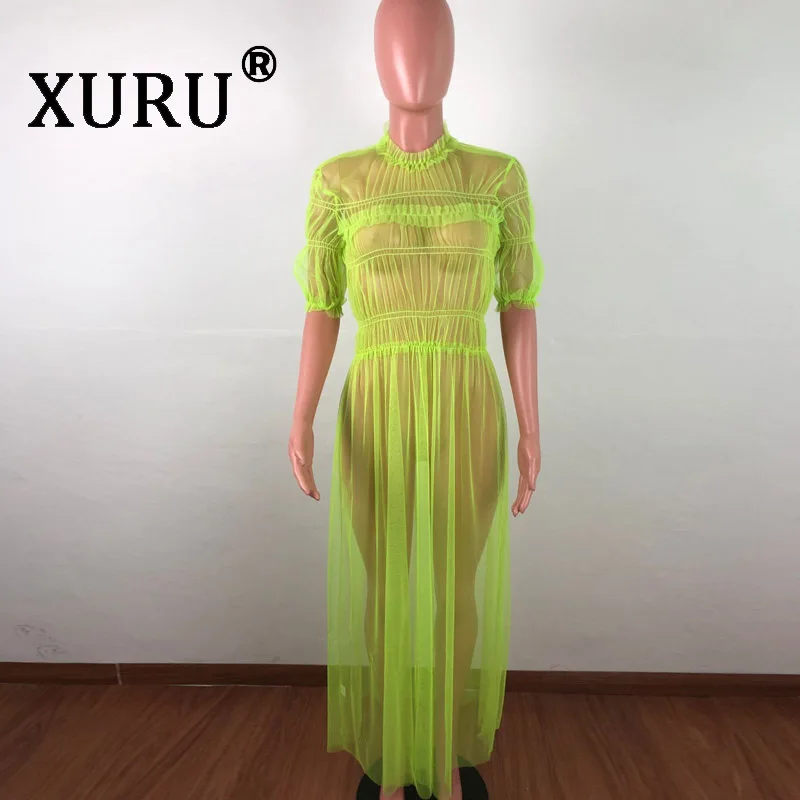 XURU Summer New Women's Mesh Perspective Sexy Dress Club Party Nightclub Dress Yellow Green Black Rose Dress
XURU Summer New Women's Mesh Perspective Sexy Dress Club Party Nightclub Dress Yellow Green Black Rose Dress