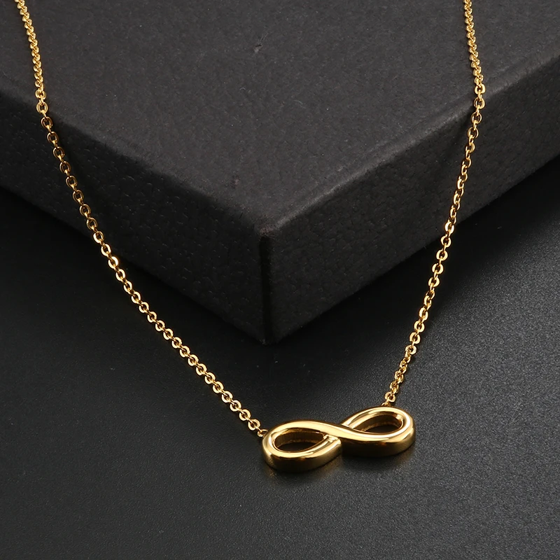 Fashion Stainless Steel Jewelry Set Infinity Pendant Necklace Earrings Gold Color Chian Charm Jewelry Pendientes Mujer Bijoux
Fashion Stainless Steel Jewelry Set Infinity Pendant Necklace Earrings Gold Color Chian Charm Jewelry Pendientes Mujer Bijoux