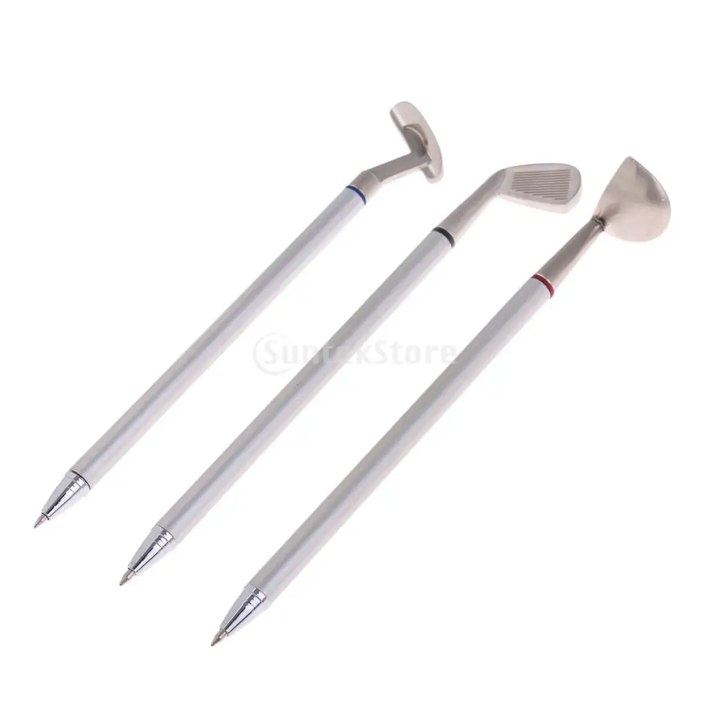 3Pcs Tool Pens Golf Club Mini Ballpoint Putter Ball Pen Golfers Gel Ink Roller Ball Pens Sign Pen With Refills
3Pcs Tool Pens Golf Club Mini Ballpoint Putter Ball Pen Golfers Gel Ink Roller Ball Pens Sign Pen With Refills