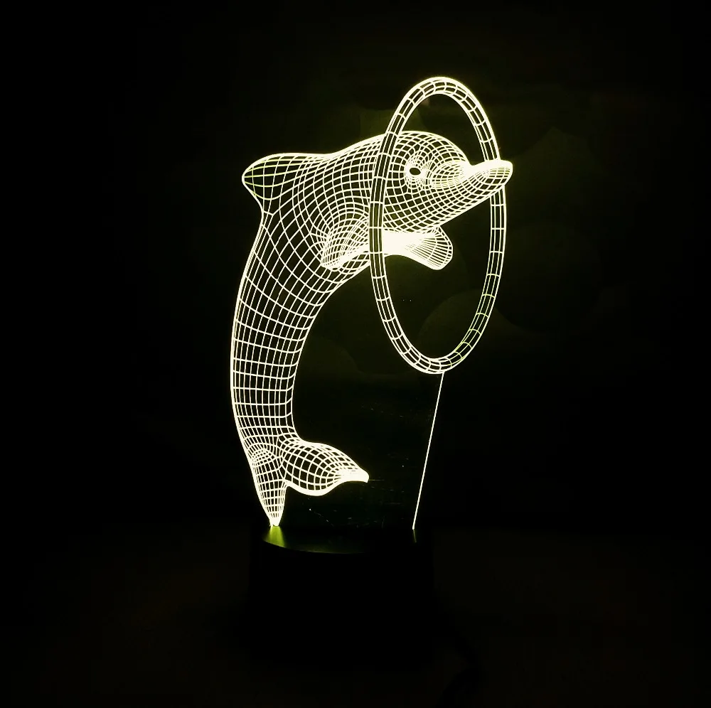 Gift for Christmas Halloween Holiday 7Colors with Automatic Color USB Power Generation LED Funny Night Ligth with Dolphin Shape
Gift for Christmas Halloween Holiday 7Colors with Automatic Color USB Power Generation LED Funny Night Ligth with Dolphin Shape
