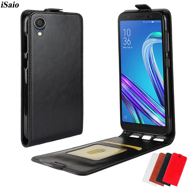 Для Asus ZenFone Live L1 ZA550KL флип кейс 5 "кожаный чехол для ASUS ZA ZA550 550KL KL X00RD Мягкий ТПУ