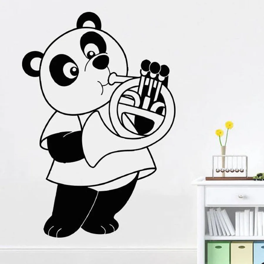Panda Playing The Horn Wall Decal Bedroom Nursery Cute Panda Interior Design Music Room Modern Art Mural Vinyl Wall Sticker S367
Panda Playing The Horn Wall Decal Bedroom Nursery Cute Panda Interior Design Music Room Modern Art Mural Vinyl Wall Sticker S367