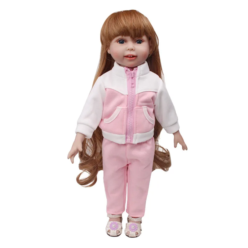 Doll clothes Pink sport suit Coat + trousers pant toy accessories fit 18 inch Girl dolls and 43 cm baby doll c656
Doll clothes Pink sport suit Coat + trousers pant toy accessories fit 18 inch Girl dolls and 43 cm baby doll c656