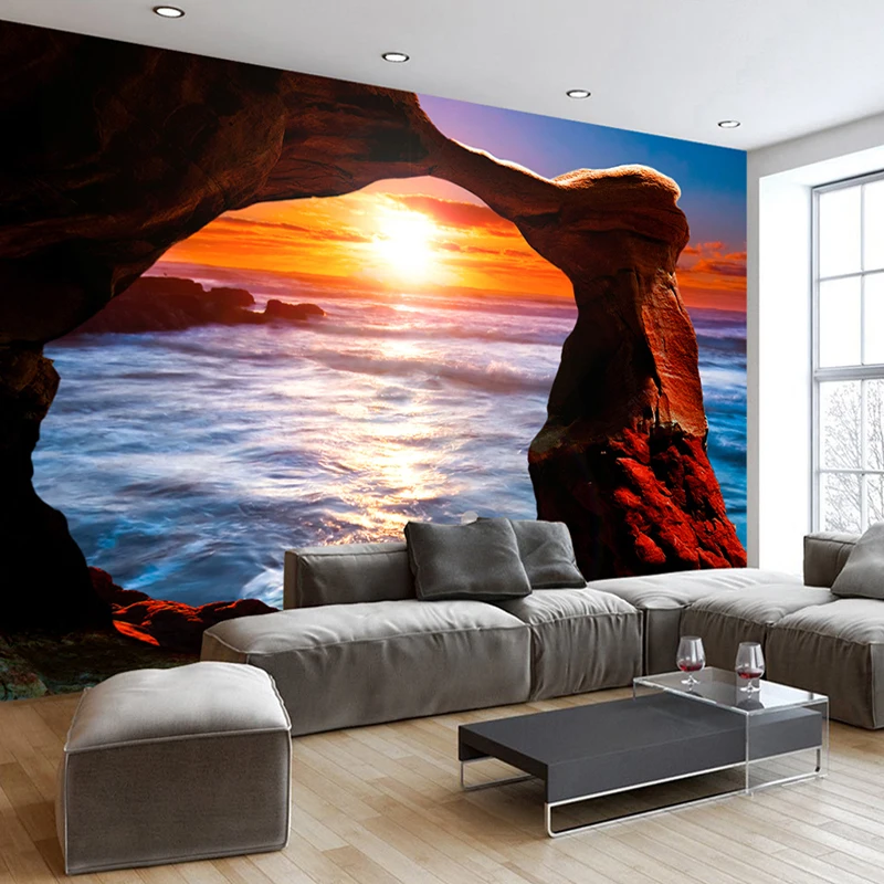 Custom Photo Wall Paper 3D Sea Island Stone Column Sunrise Landscape Mural Wall Painting Living Room Bedroom Embossed Wallpaper
Custom Photo Wall Paper 3D Sea Island Stone Column Sunrise Landscape Mural Wall Painting Living Room Bedroom Embossed Wallpaper