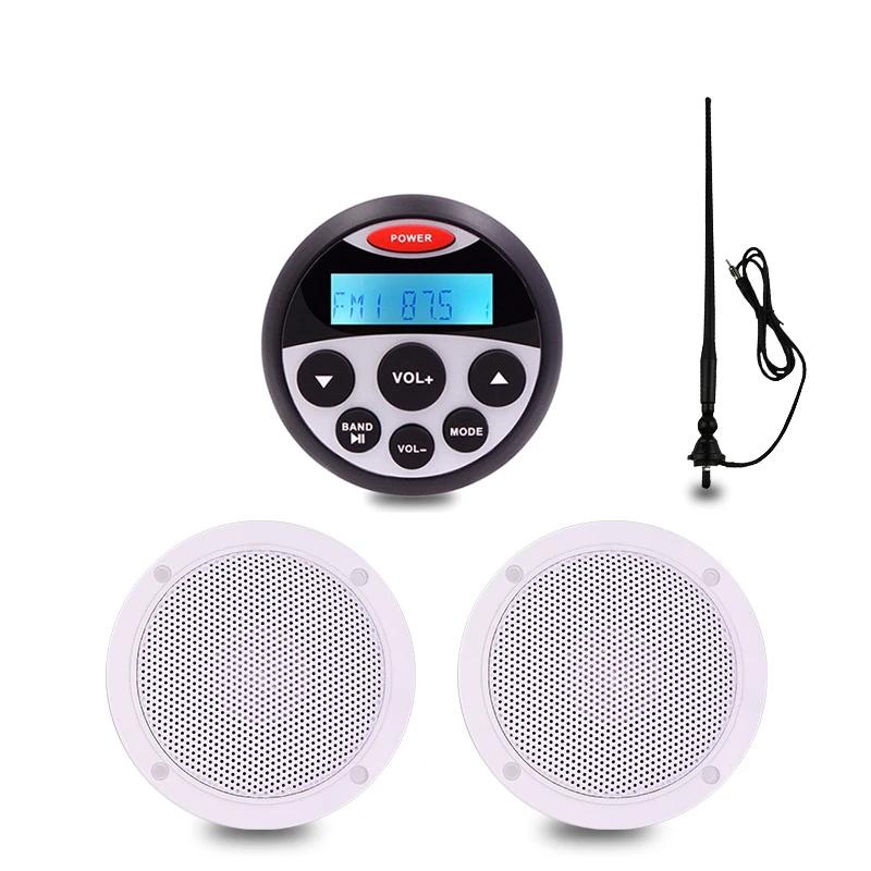 Морская стереосистема для аудио лодки, Bluetooth-радио, FM AM, Автомобильный MP3-плеер для мотоцикла, авто, RV, ATV, UTV + 4 "водонепроницаемый динамик + рад...
Морская стереосистема для аудио лодки, Bluetooth-радио, FM AM, Автомобильный MP3-плеер для мотоцикла, авто, RV, ATV, UTV + 4 "водонепроницаемый динамик + рад...