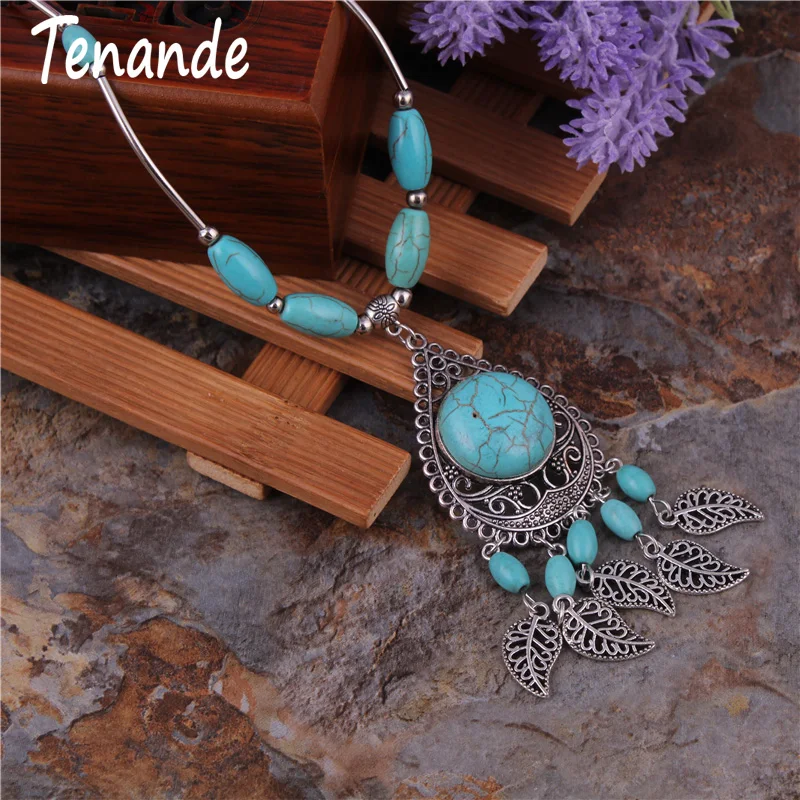 Tenande Vintage Natural Stone Beads Necklaces Hollow Water Droplets Leaves Tassel Necklaces & Pendants for Women Gifts Bohemian
Tenande Vintage Natural Stone Beads Necklaces Hollow Water Droplets Leaves Tassel Necklaces & Pendants for Women Gifts Bohemian