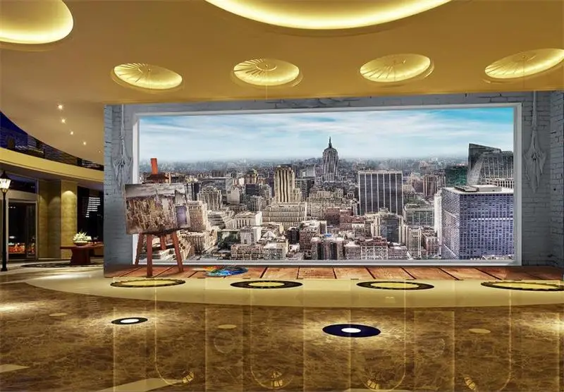 3d обои на заказ фото нетканые настенные наклейки стену городская архитектура