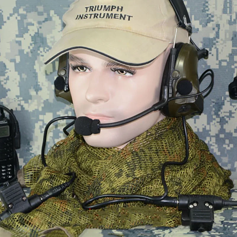 TCA Тактический ComTac III Dual Com звукосниматель шумоподавление Гарнитура наушники для