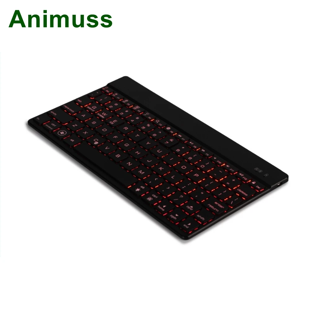 Animuss светодиодный беспроводной bluetooth клавиатура с подсветкой 3 0 Поддержка iOS Android
