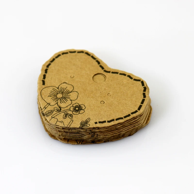 500pcs/lot Heart Kraft Paper DIY Jewelry Display Accessories Earring Packaging Card Earring Stud Holder Jewelry Card Showcase
500pcs/lot Heart Kraft Paper DIY Jewelry Display Accessories Earring Packaging Card Earring Stud Holder Jewelry Card Showcase