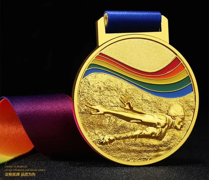 High quality!Size 70MM Swimming Medals with Color Ribbon 3D Casting Custom Slogo Medallion,Free shipping!
High quality!Size 70MM Swimming Medals with Color Ribbon 3D Casting Custom Slogo Medallion,Free shipping!