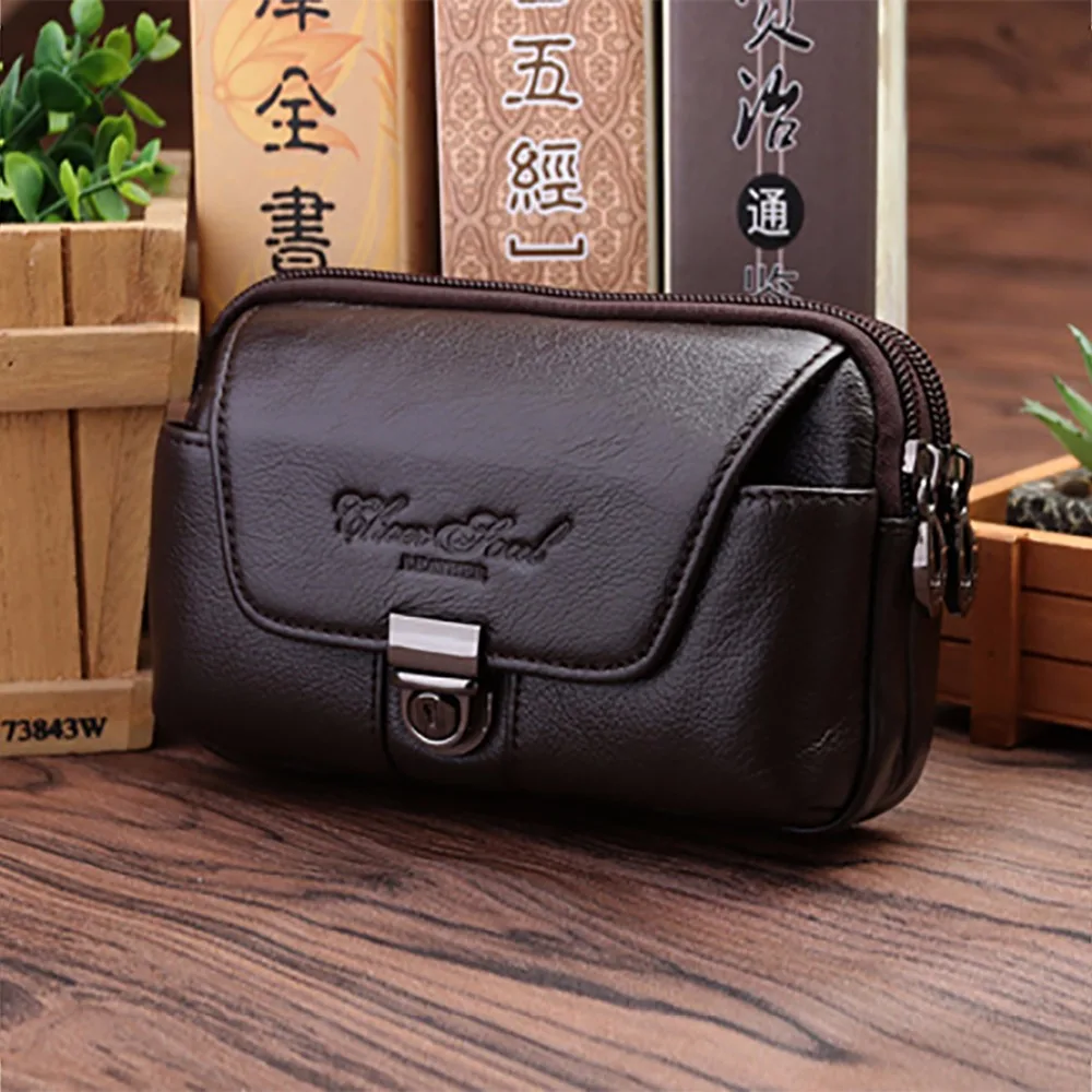 Genuine Leather Cell Mobile Phone Case Cover Waist Bags Wallet Purse Male Real Cowhide Loops Belt Hip Bum Fanny Pack Money Bag
Genuine Leather Cell Mobile Phone Case Cover Waist Bags Wallet Purse Male Real Cowhide Loops Belt Hip Bum Fanny Pack Money Bag