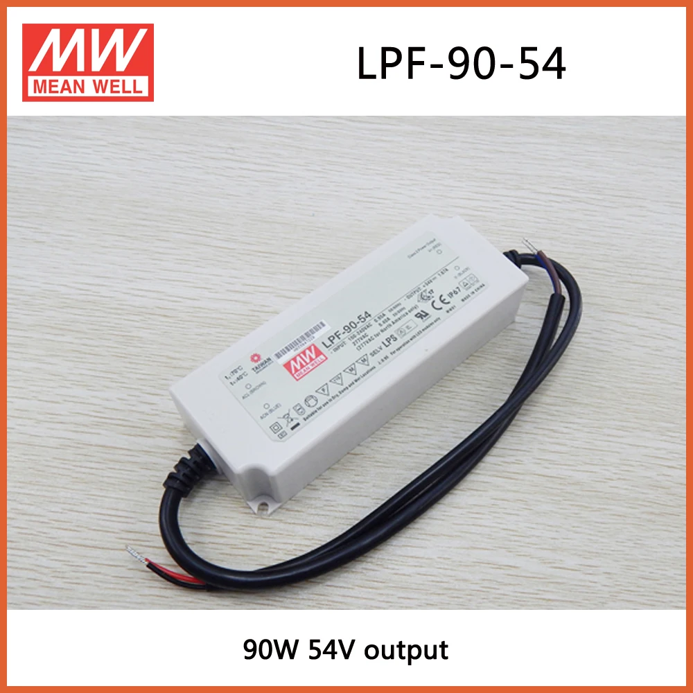 MEAN WELL LPF-90-54 54V 1.67A meanwell LPF-90 54V 90.18W Single Output LED Switching Power Supply
MEAN WELL LPF-90-54 54V 1.67A meanwell LPF-90 54V 90.18W Single Output LED Switching Power Supply