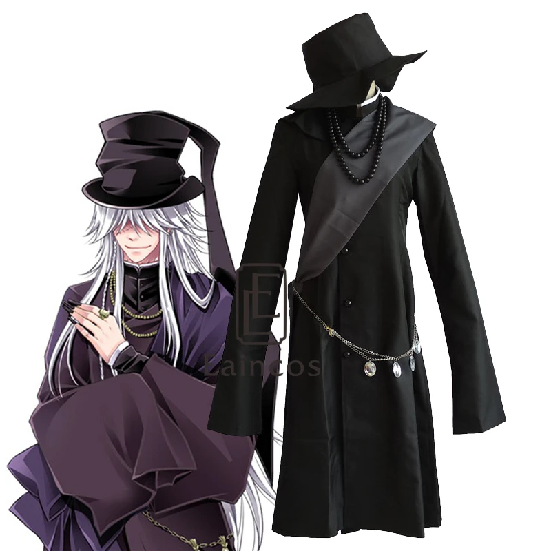 Black Butler Kuroshitsuji Undertaker Cosplay Halloween Party Costume Full Set Customized Size
Black Butler Kuroshitsuji Undertaker Cosplay Halloween Party Costume Full Set Customized Size